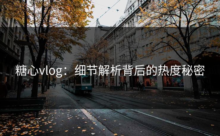 糖心vlog：细节解析背后的热度秘密