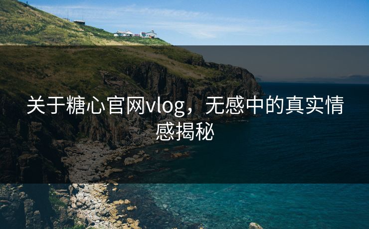 关于糖心官网vlog，无感中的真实情感揭秘