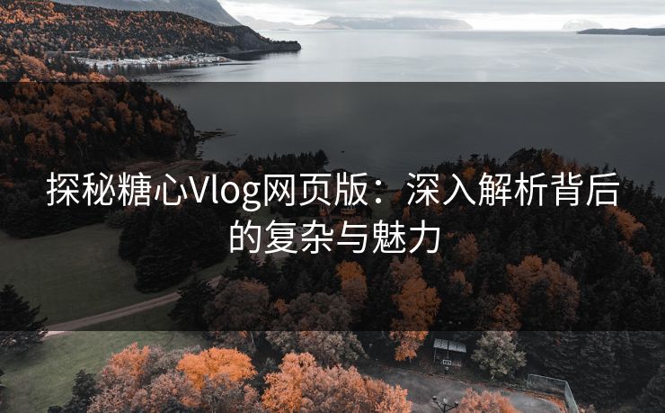 探秘糖心Vlog网页版：深入解析背后的复杂与魅力