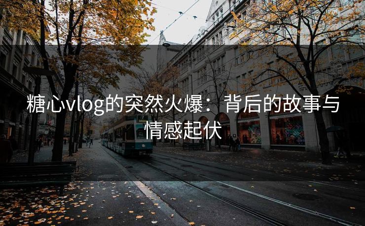 糖心vlog的突然火爆：背后的故事与情感起伏